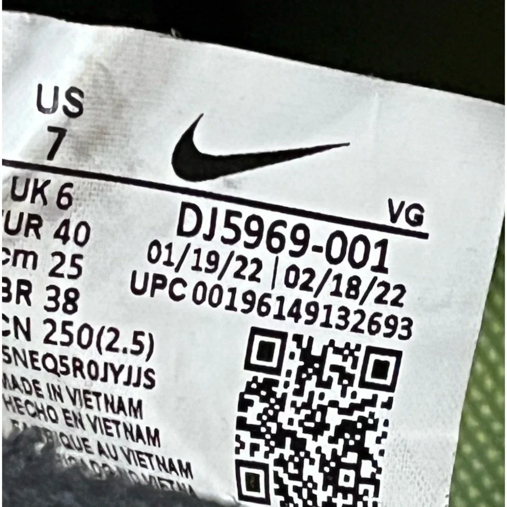 Nike Vapor 15 Club IC Indoor Football Soccer Shoes Black US 7 (DJ5969‎ 001)